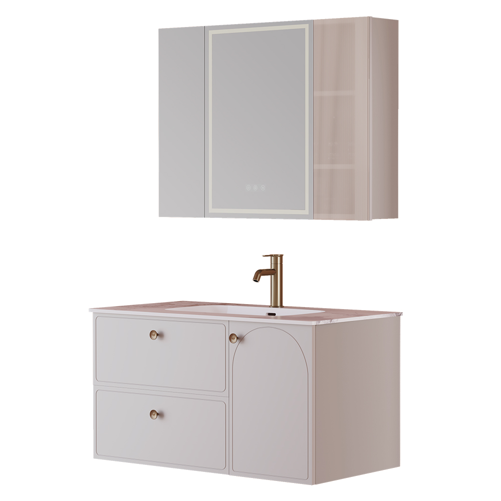 BC6301-100岩板款 生态实木浴室柜